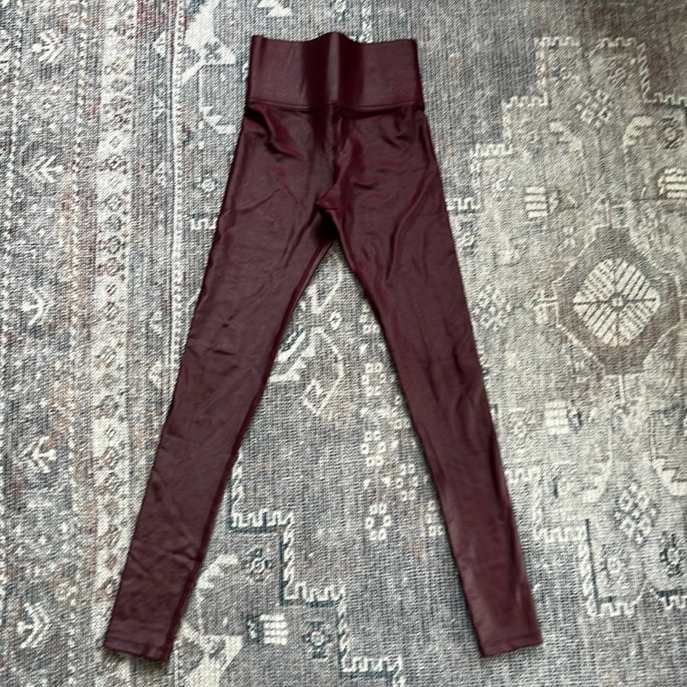 LIKE NEW. Carbon 38.  Worn 3x high-waisted. shimmer. Minute imperfections.